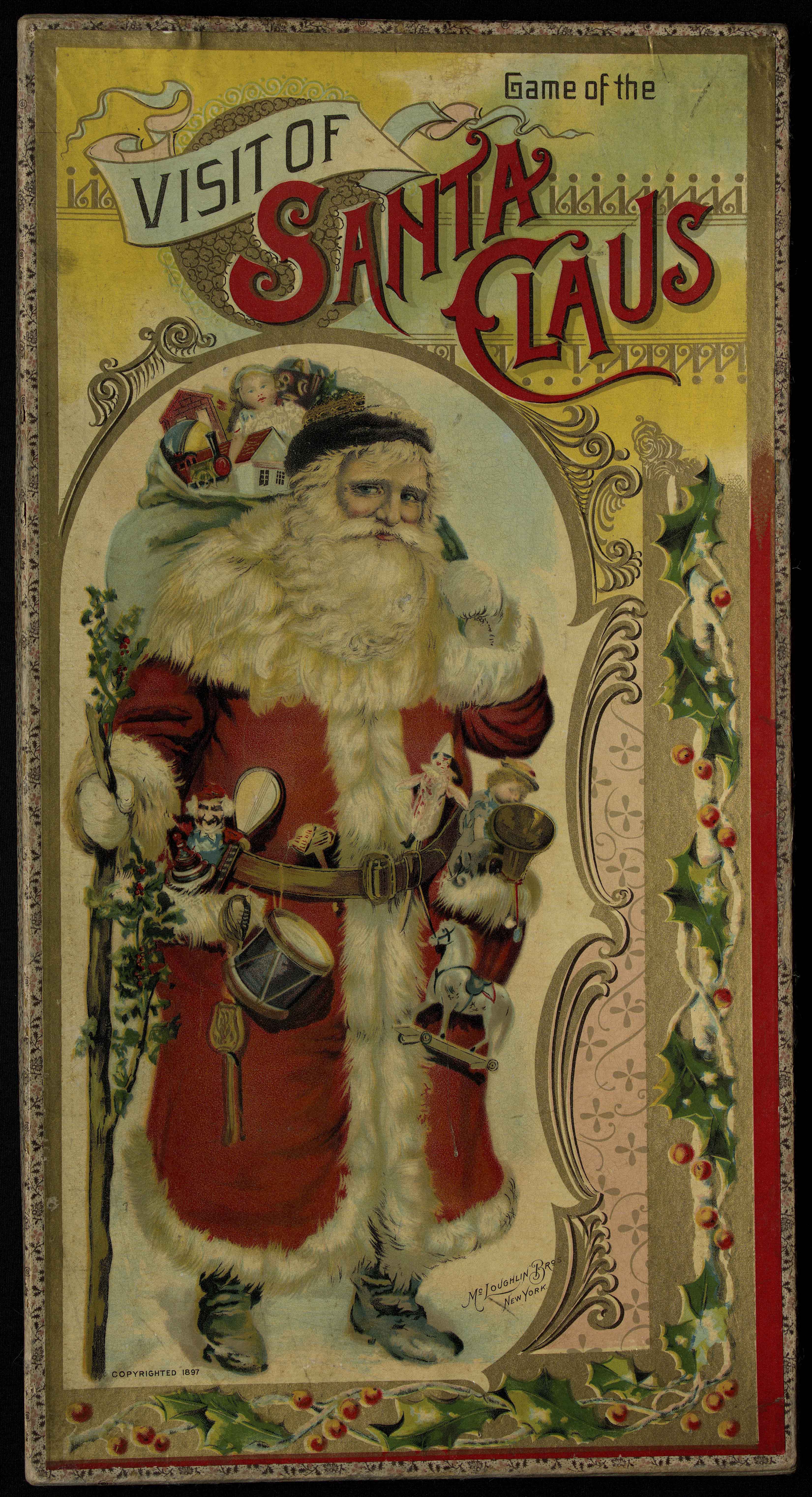 Game of the Visit of Santa Claus, 1897. Content compilation © 2020, by the American Antiquarian Society. All rights reserved.