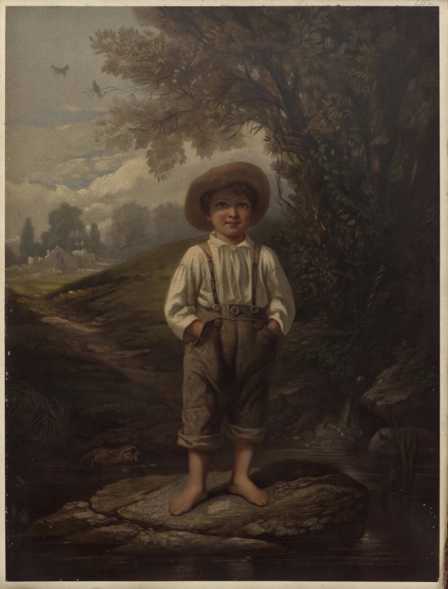 Whittier's Barefooted Boy, 1868. Content compilation © 2020, by the American Antiquarian Society. All rights reserved.